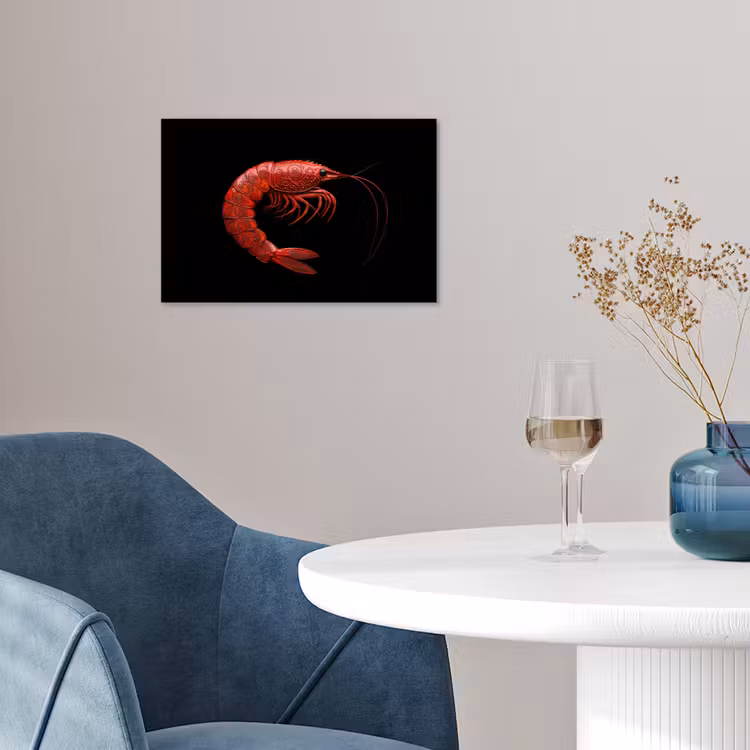 Poster - Garnaal - Rood - Dieren — 4