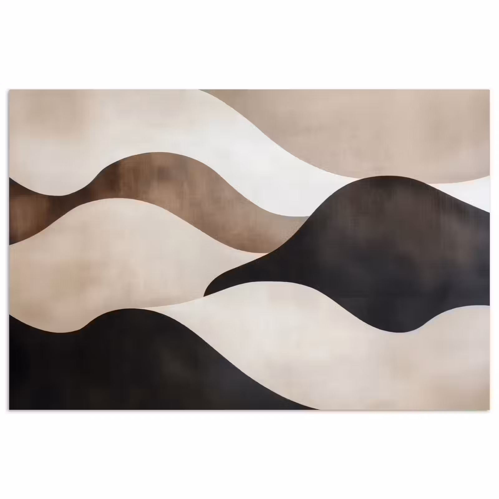 Poster - Golven - Abstract - Beige — 1