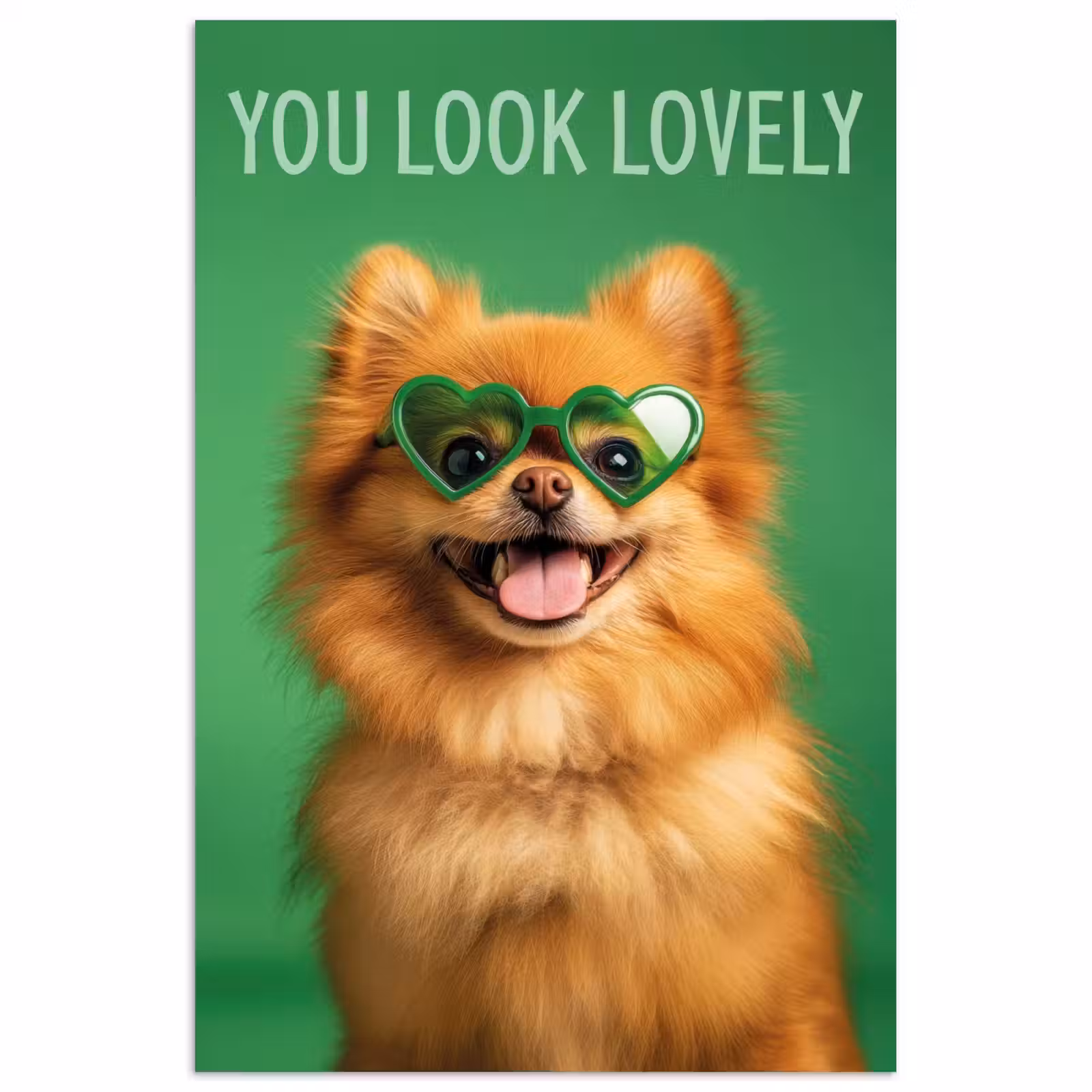 Poster - Hond - Zonnebril - Valentijn - Love — 1