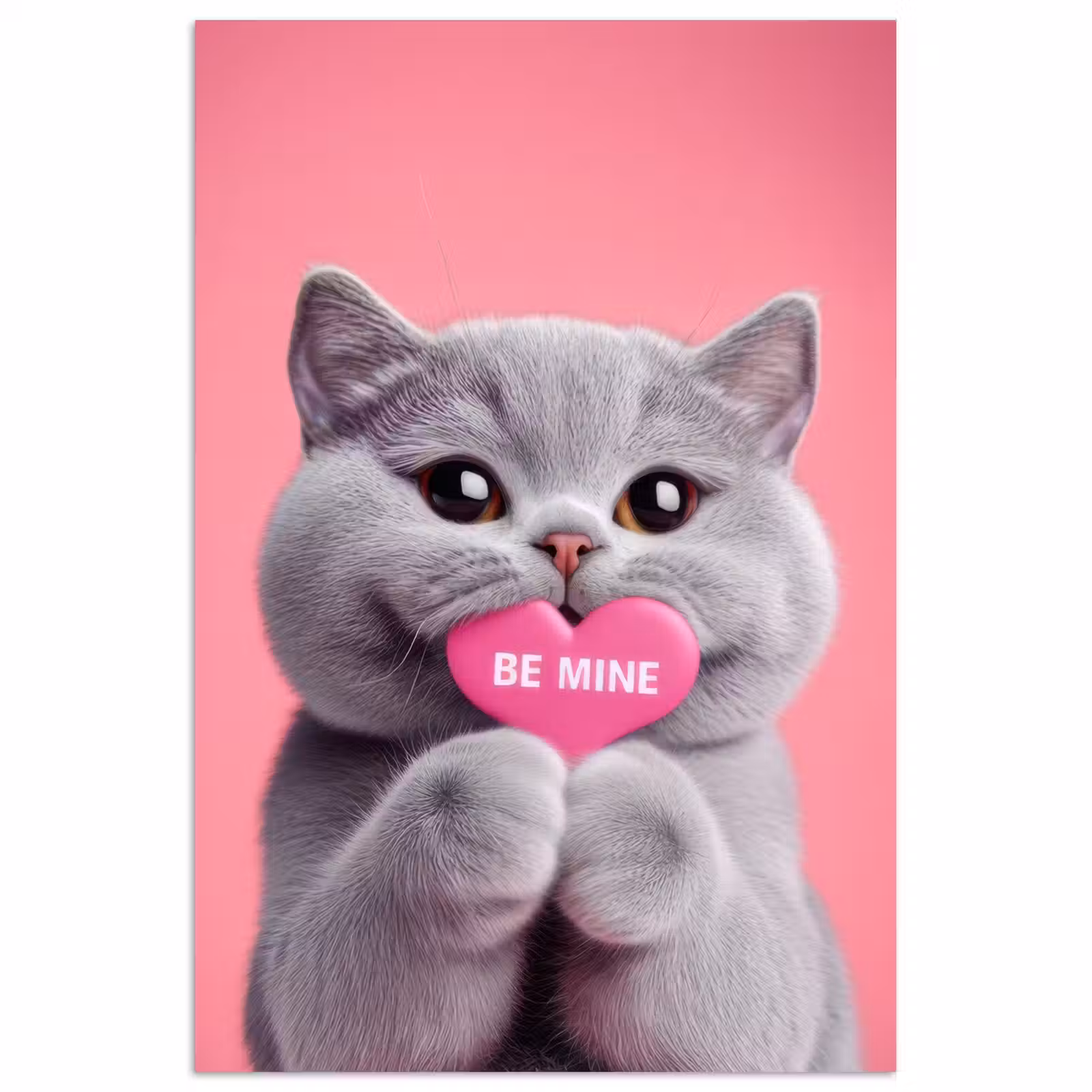 Poster - Kat - Valentijn - Roze - Liefde — 1