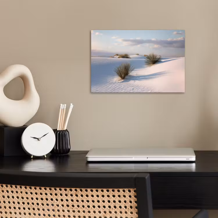 Poster - Duinen - Gras - Wolken - Beige — 2