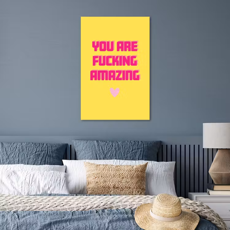 Poster - Geel - Valentijn - Tekst — 3