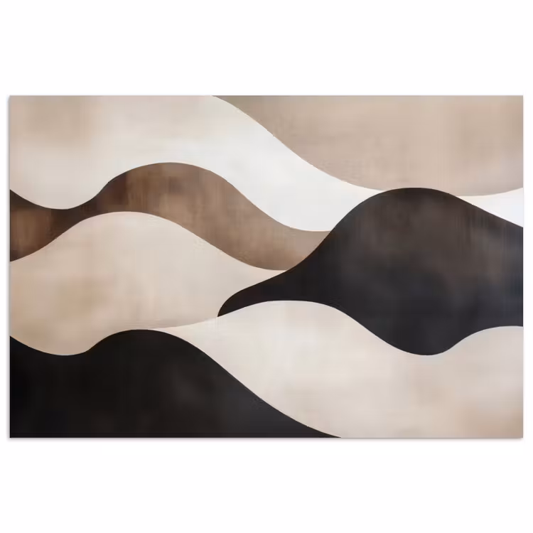 Poster - Golven - Abstract - Beige — 1