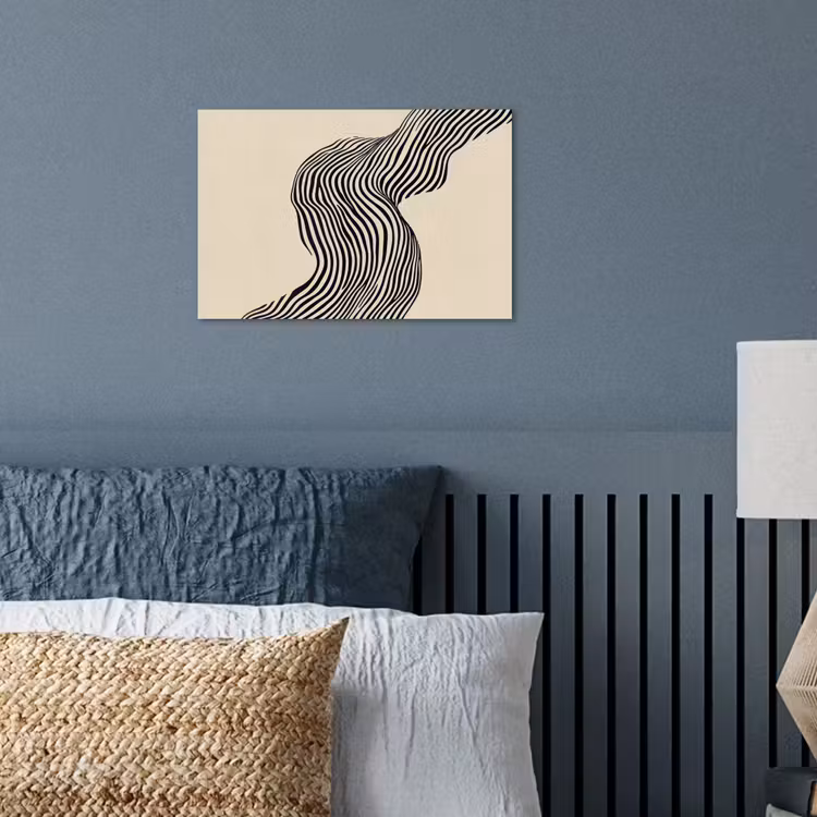 Poster - Golvend - Lijnen - Abstract - Silhouet — 3