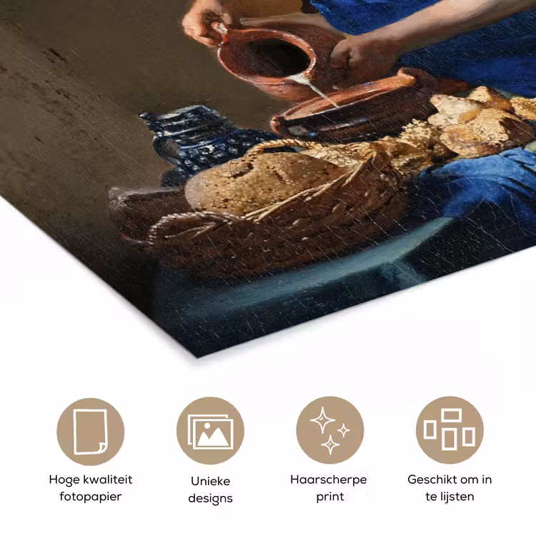 Poster - Het melkmeisje - Kunst - Oude meesters - Vermeer — 5