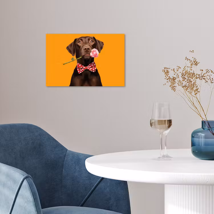 Poster - Hond - Oranje - Roos - Valentijn — 4