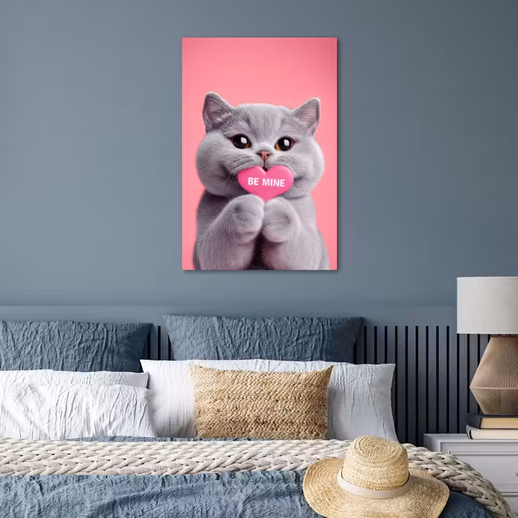 Poster - Kat - Valentijn - Roze - Liefde — 3