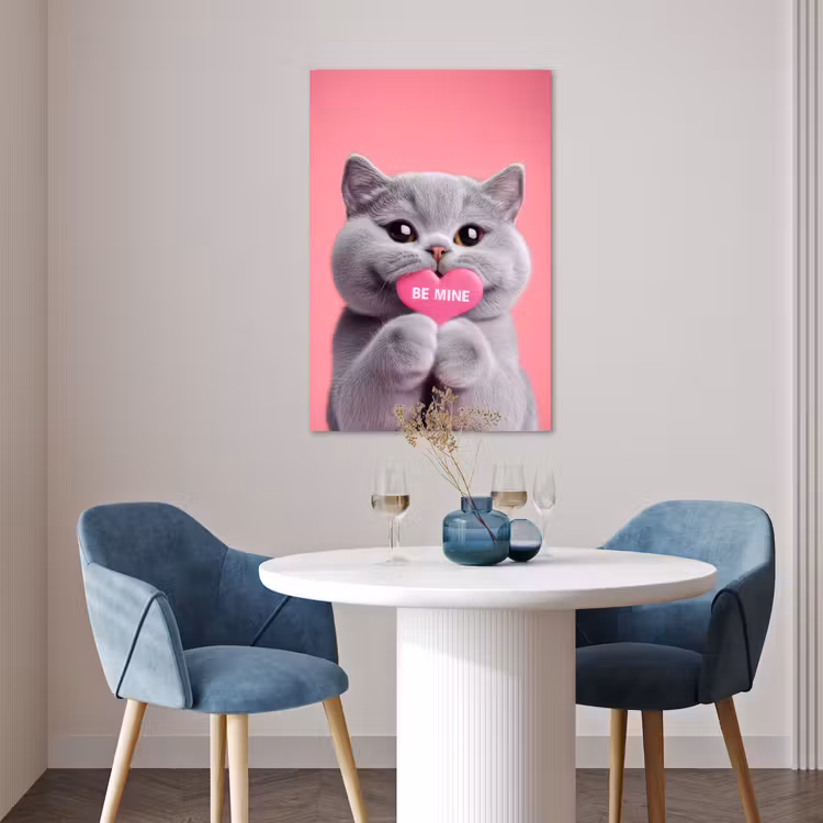 Poster - Kat - Valentijn - Roze - Liefde — 4