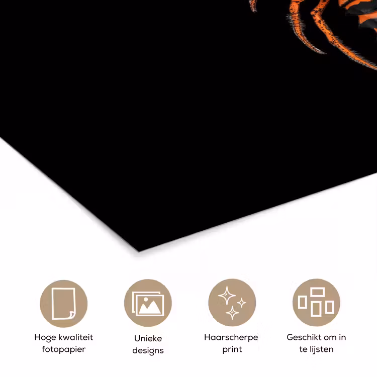 Poster - Kreeft - Oranje - Zwart - Modern — 5