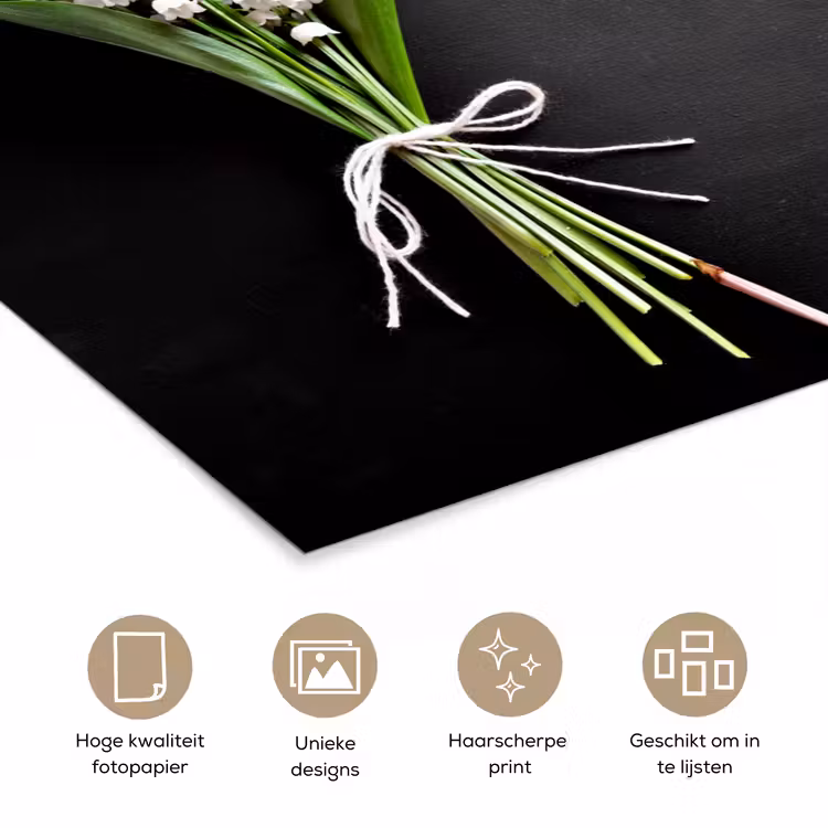 Poster - Lelietjes van dalen - Bloemen - Strik - Flora — 5