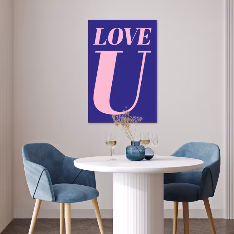 Poster - Love - Blauw - Valentijn — 4