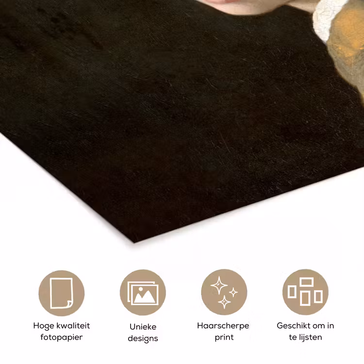 Poster - Meisje met de parel - Schilderij - Oude meesters - Vermeer — 5
