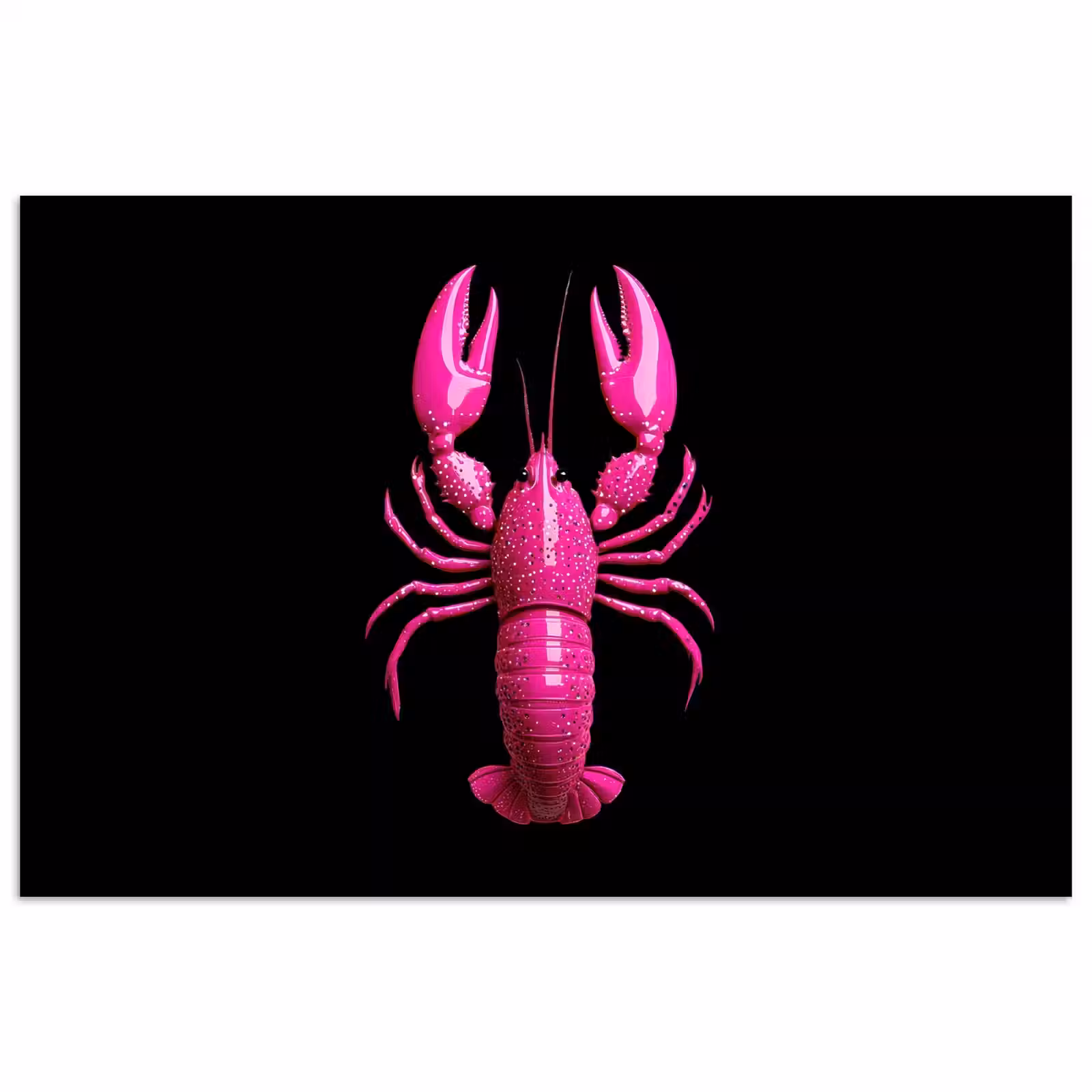 Poster - Kreeft - Felroze - Stippen - Opvallend — 1