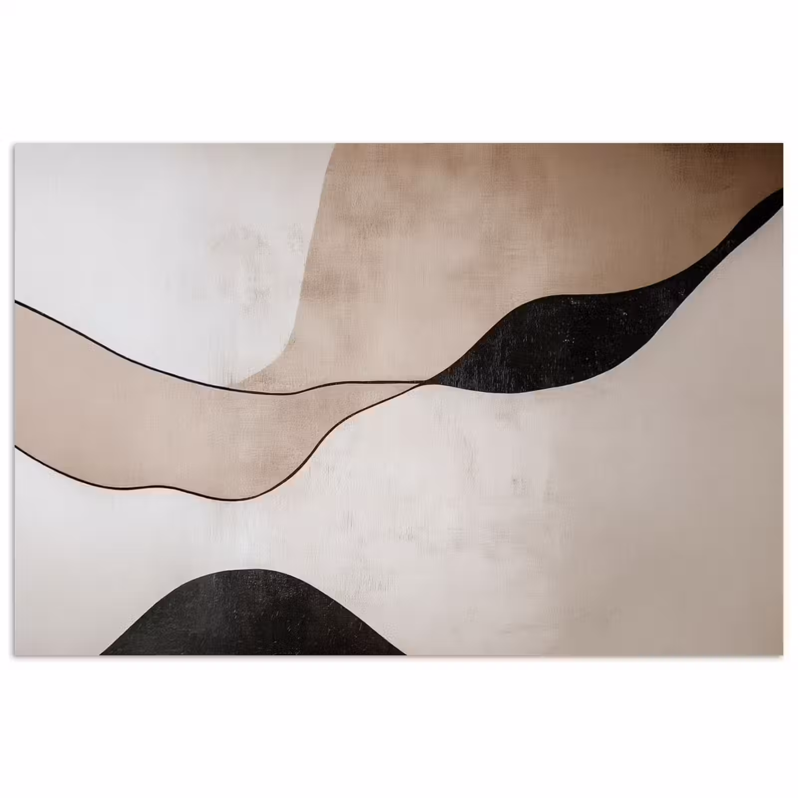 Poster - Contourlijnen - Abstracte landschap — 1