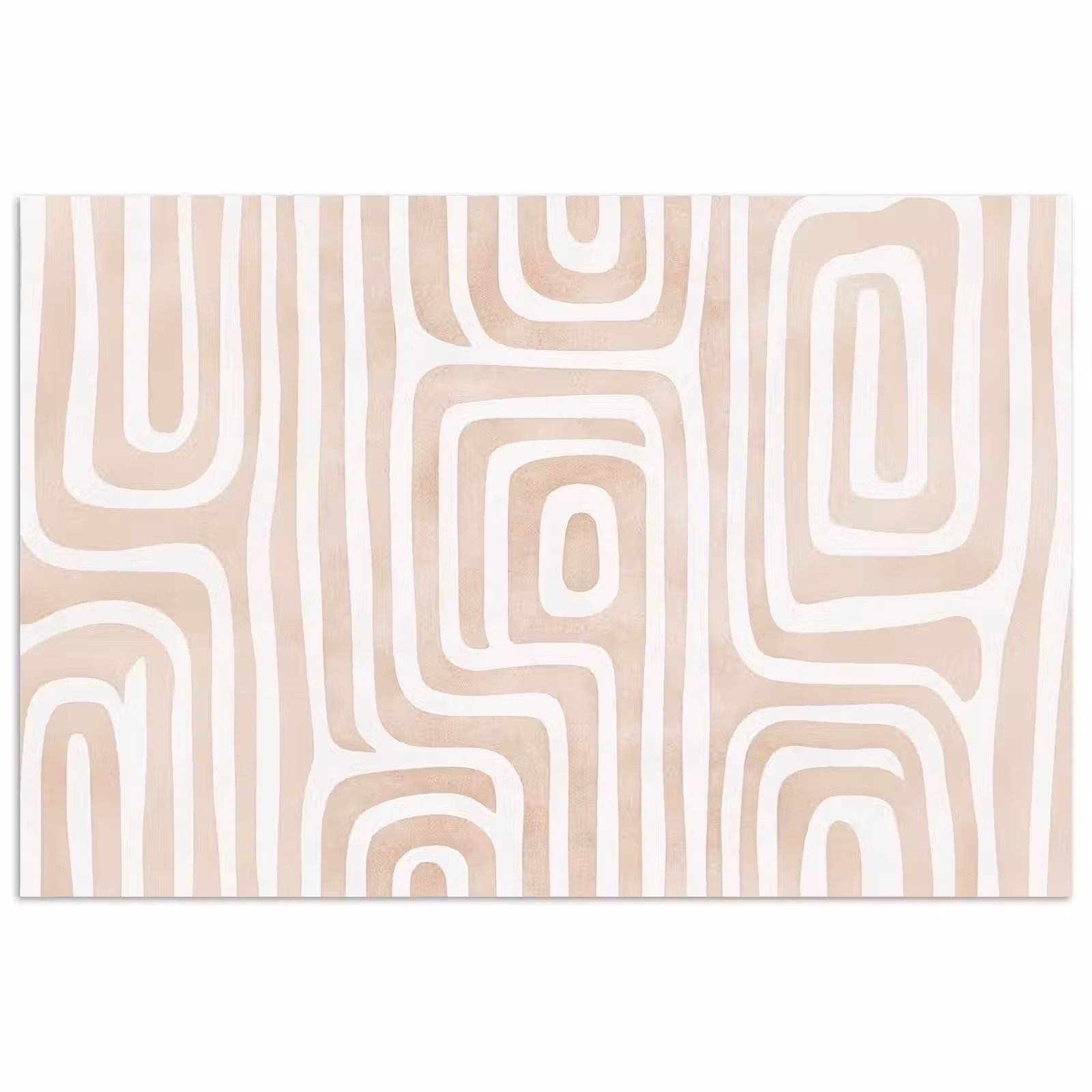 Poster - Decoratief - Labyrint - Beige — 1
