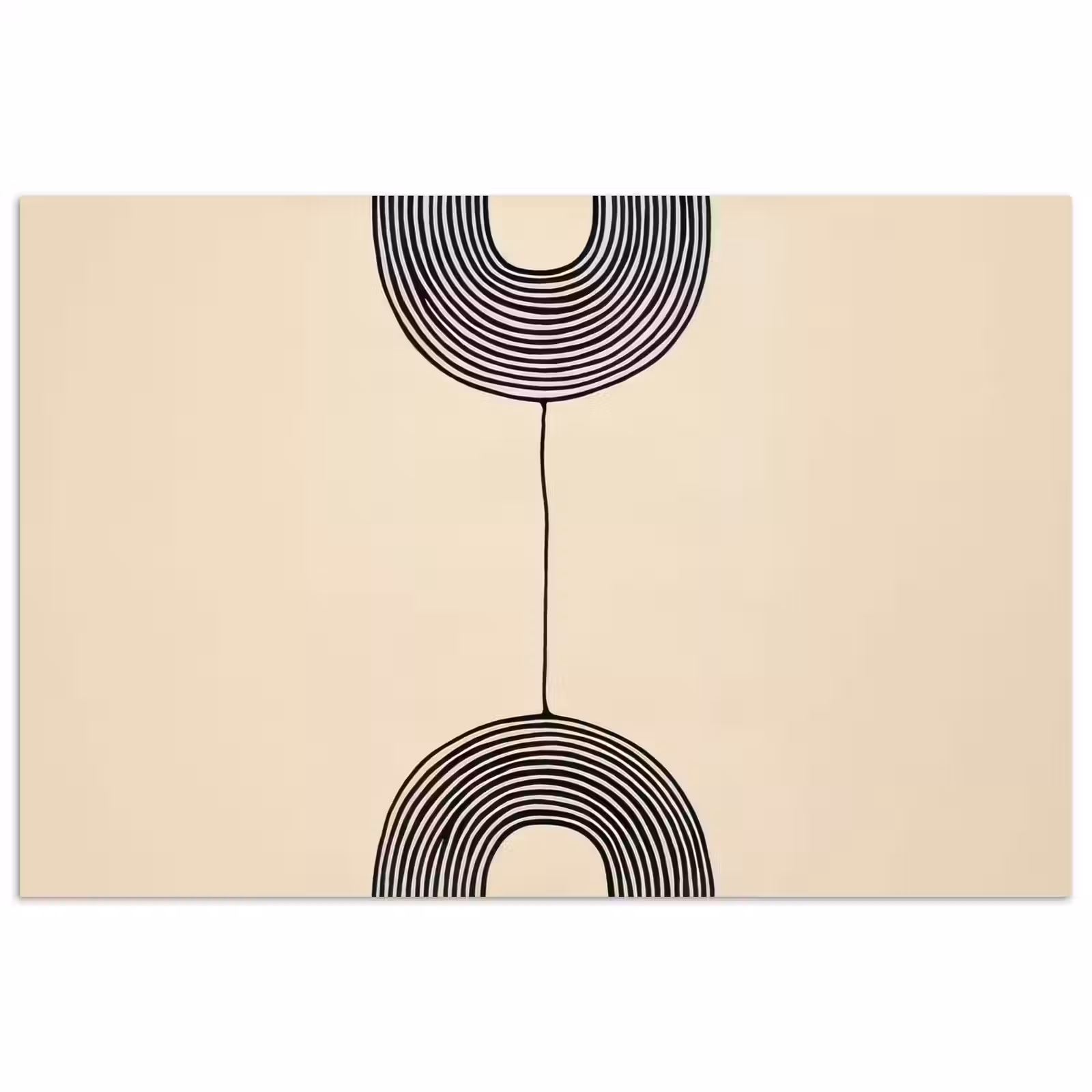 Poster - Geometrische bogen - Minimalistisch - Symmetrisch — 1