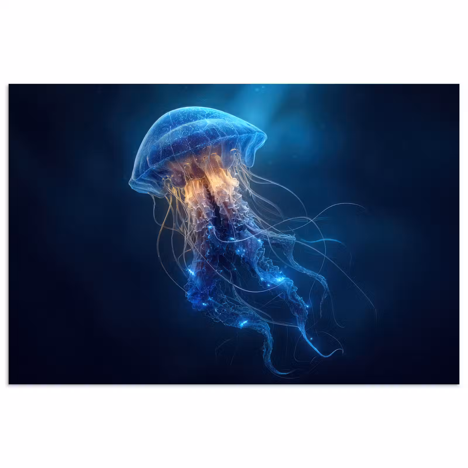 Poster - Kwal - Lichtgevend - Tentakels - Blauw — 1