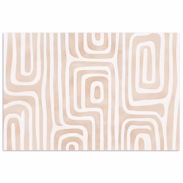 Poster - Decoratief - Labyrint - Beige — 1