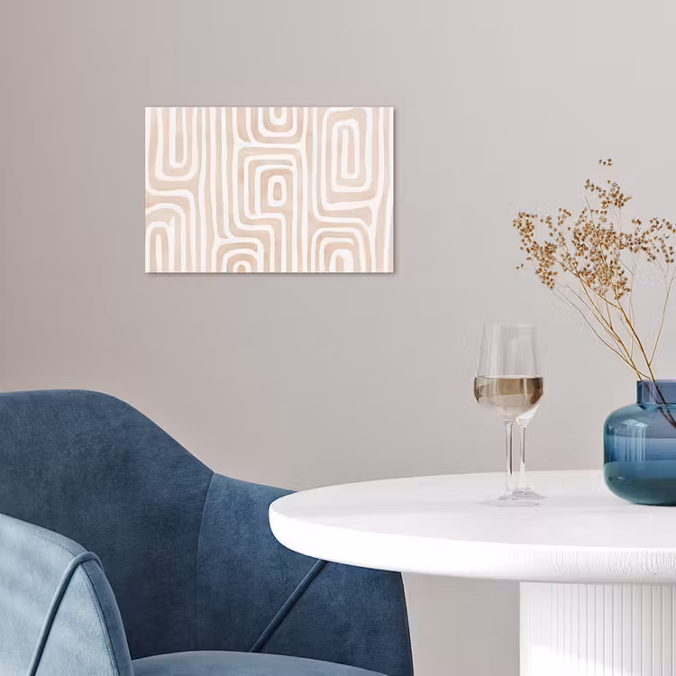 Poster - Decoratief - Labyrint - Beige — 4