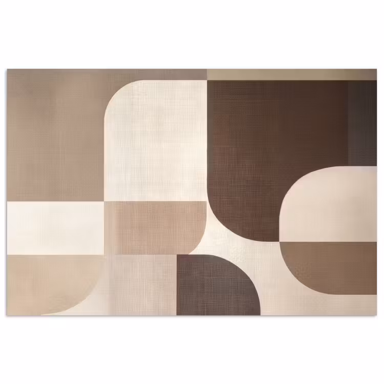 Poster - Geometrisch - Geweven structuur - Modern — 1