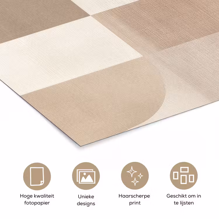 Poster - Geometrisch - Geweven structuur - Modern — 5