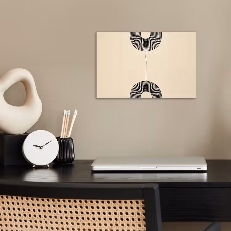 Poster - Geometrische bogen - Minimalistisch - Symmetrisch — 2