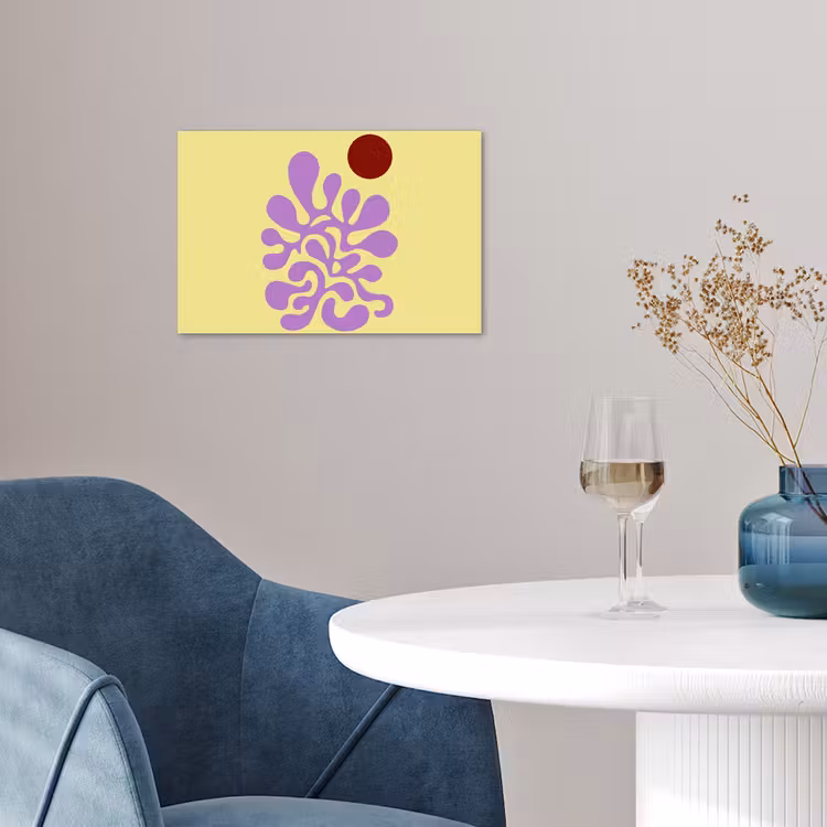 Poster - Koraal - Cirkel - Abstract - Geel — 4