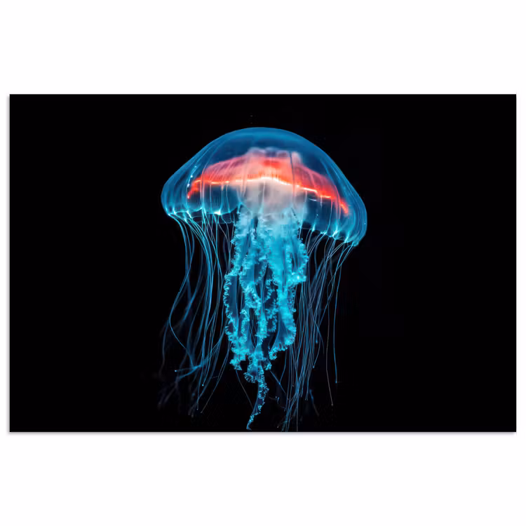 Poster - Kwal - Tentakels - Blauw - Licht — 1