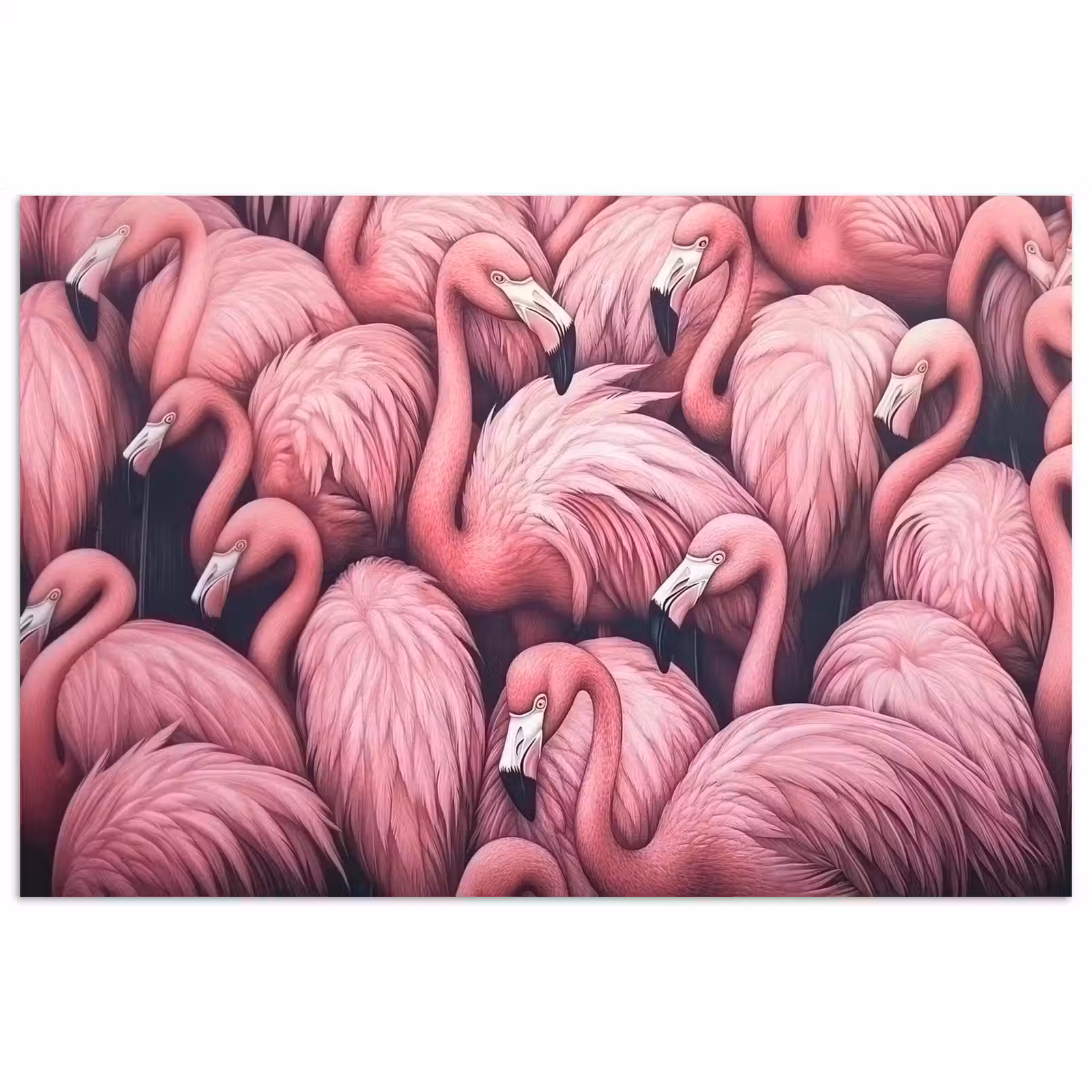 Poster - Flamingo - Roze - Dieren — 1