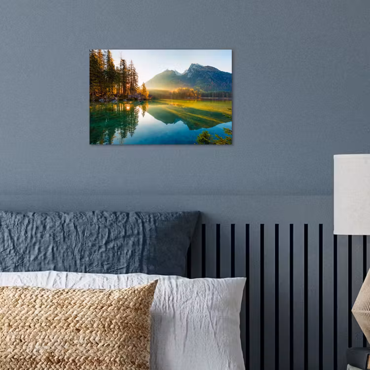 Poster - Meer - Bos - Bergen - Natuur - Zon - Landschap — 3
