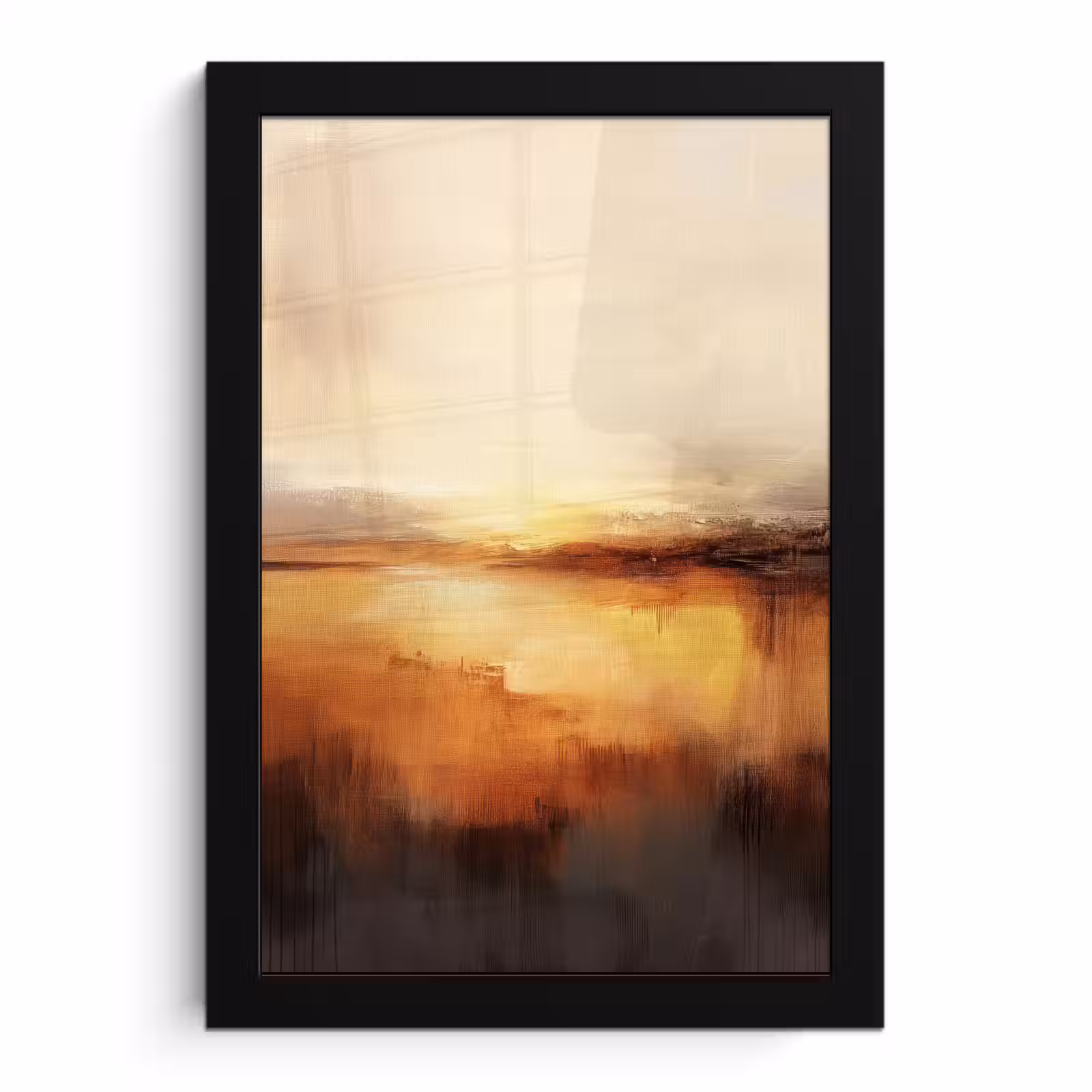 Poster met lijst - Abstract - Bruin - Modern - Herfst kleuren — 1