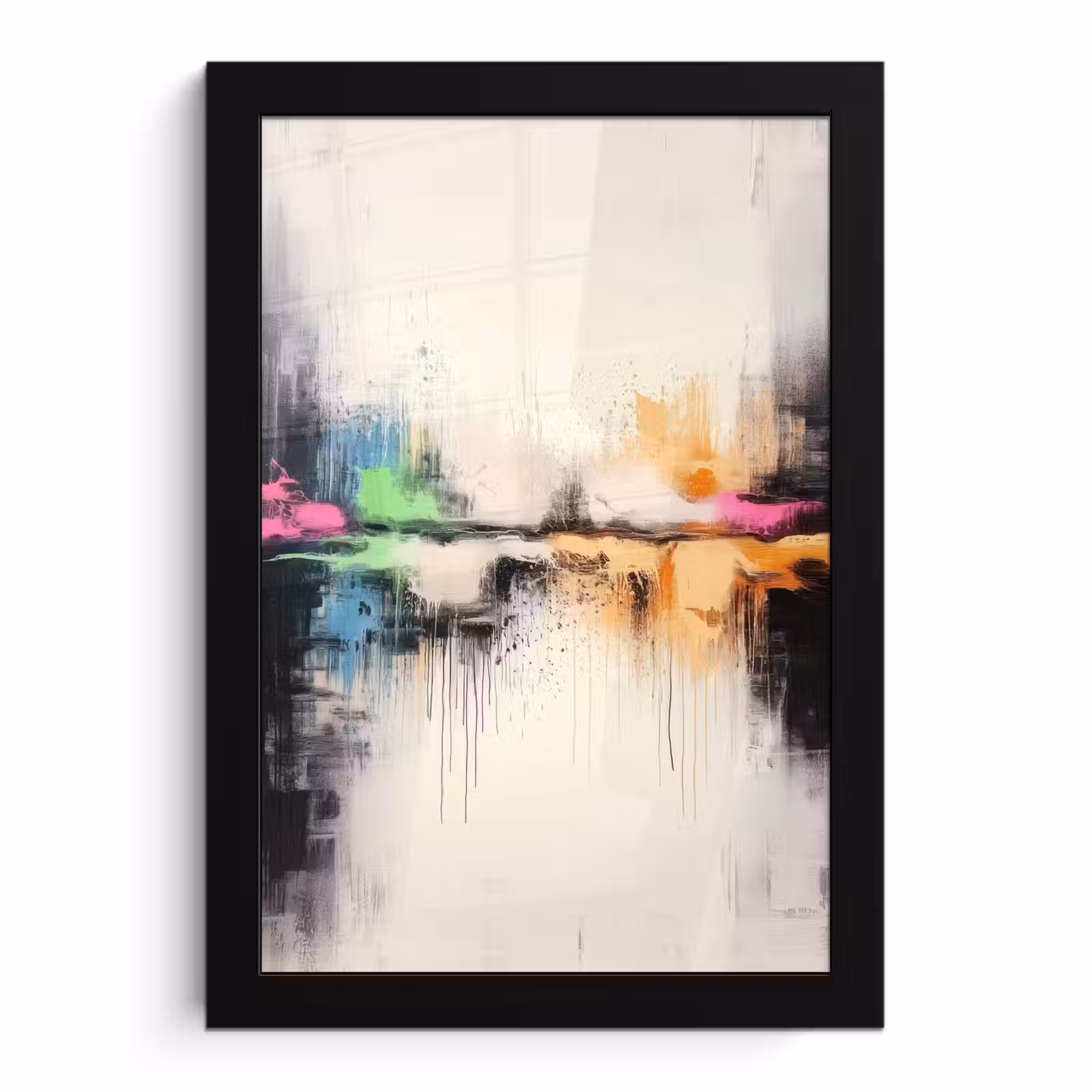 Poster met lijst - Abstract - Kleurexplosie - Landschap — 1