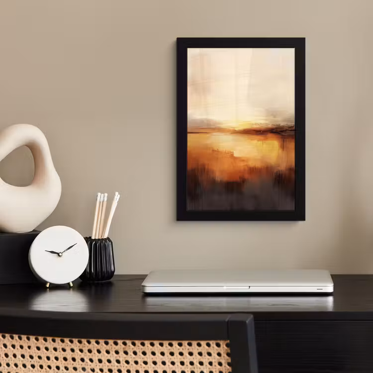 Poster met lijst - Abstract - Bruin - Modern - Herfst kleuren — 3