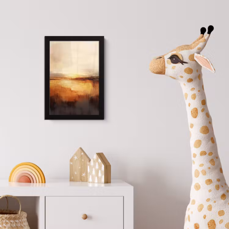 Poster met lijst - Abstract - Bruin - Modern - Herfst kleuren — 5