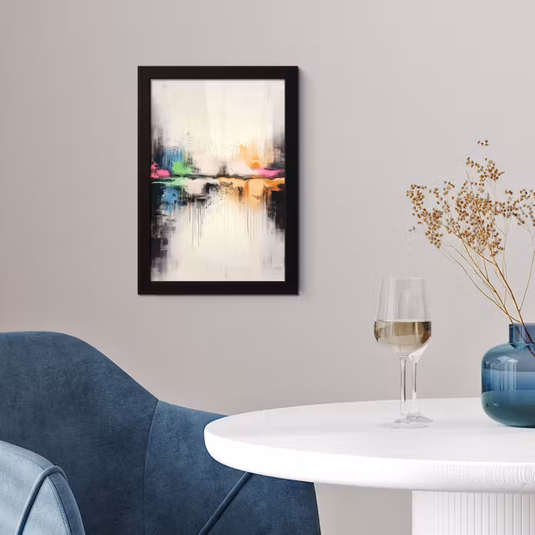 Poster met lijst - Abstract - Kleurexplosie - Landschap — 2