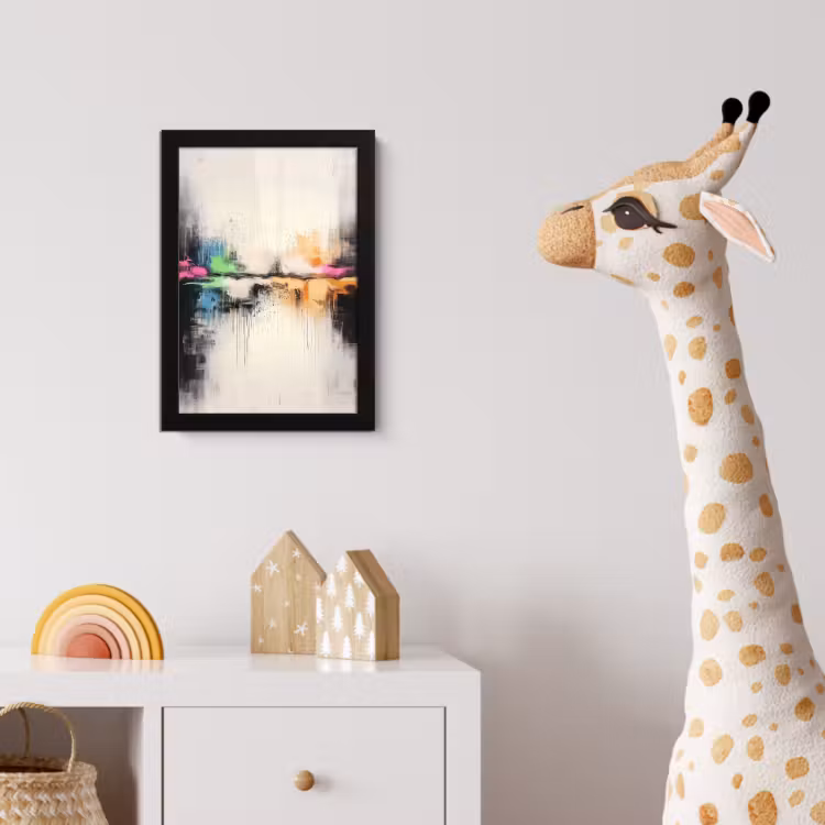 Poster met lijst - Abstract - Kleurexplosie - Landschap — 5