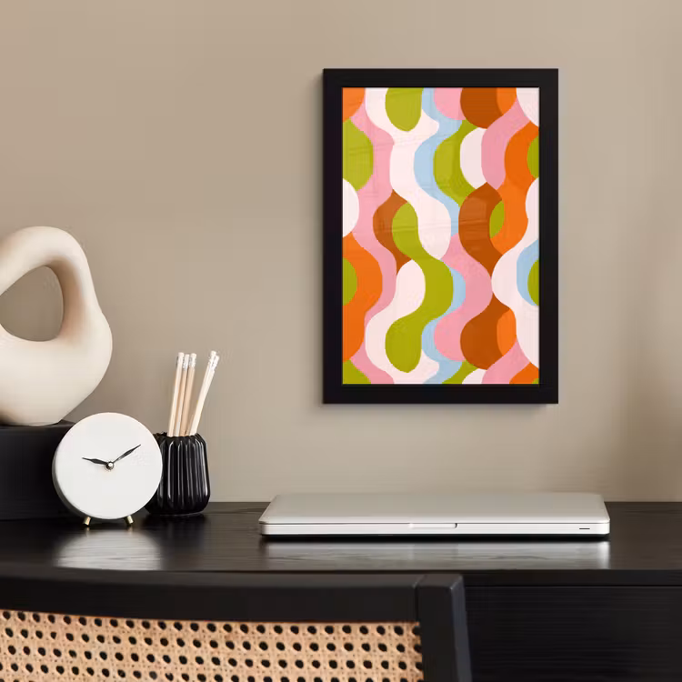 Poster met lijst - Abstract - Vormen - Roze — 3