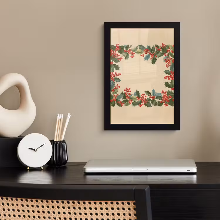 Poster met lijst - Hulstrand - Bessen - Beige — 3
