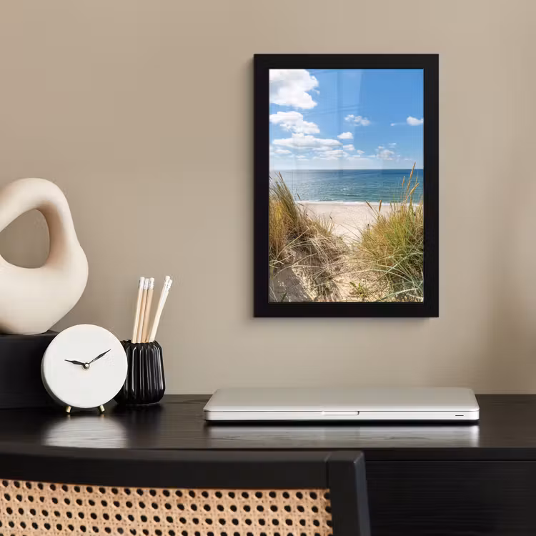 Poster met lijst - Duin - Gras - Zee - Strand — 3