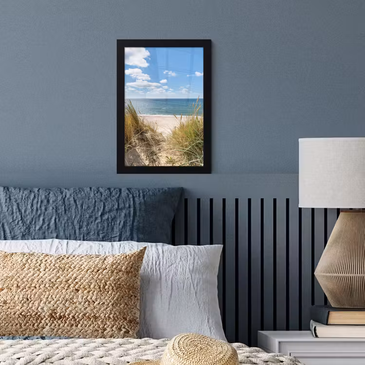 Poster met lijst - Duin - Gras - Zee - Strand — 4
