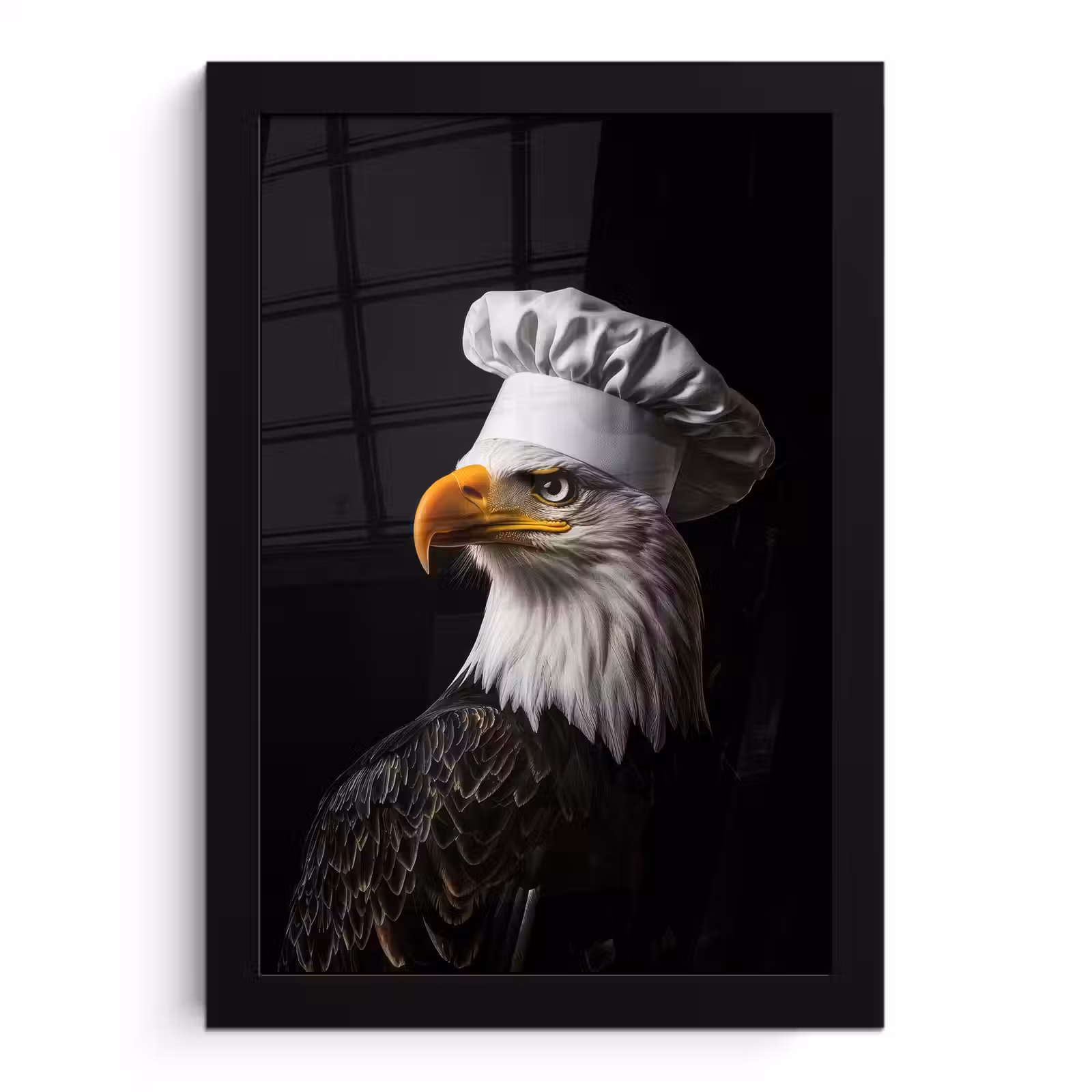 Poster met lijst - Arend -Amerika - Koksmuts - Vogel - Stoer — 1