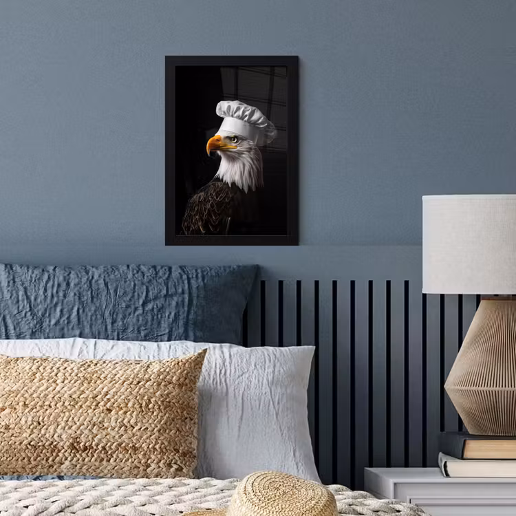 Poster met lijst - Arend -Amerika - Koksmuts - Vogel - Stoer — 4