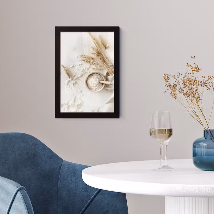 Poster met lijst - Bloem - Hout - Tarwe — 2