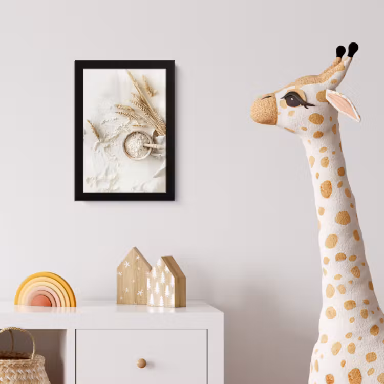 Poster met lijst - Bloem - Hout - Tarwe — 5