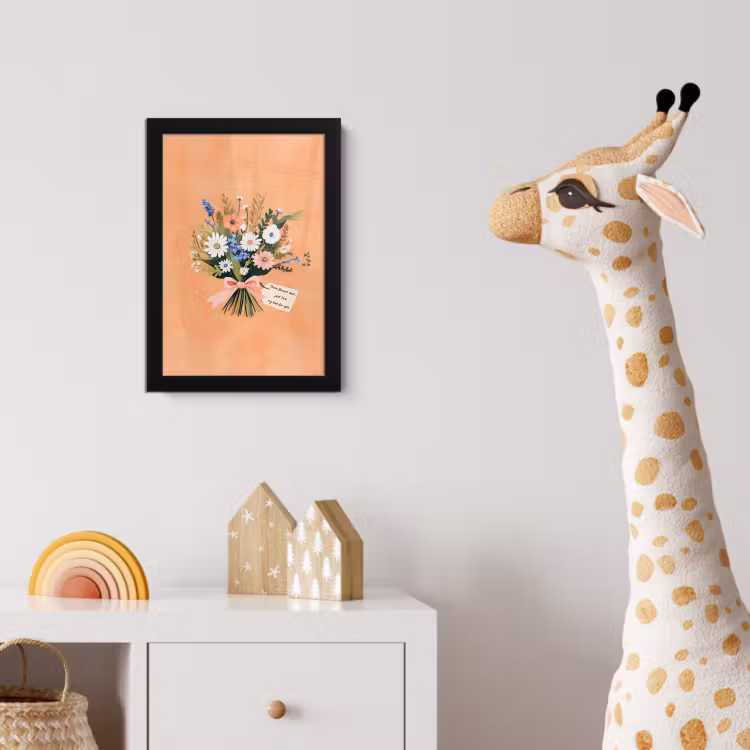 Poster met lijst - Boeket - Strikje - Quote — 5