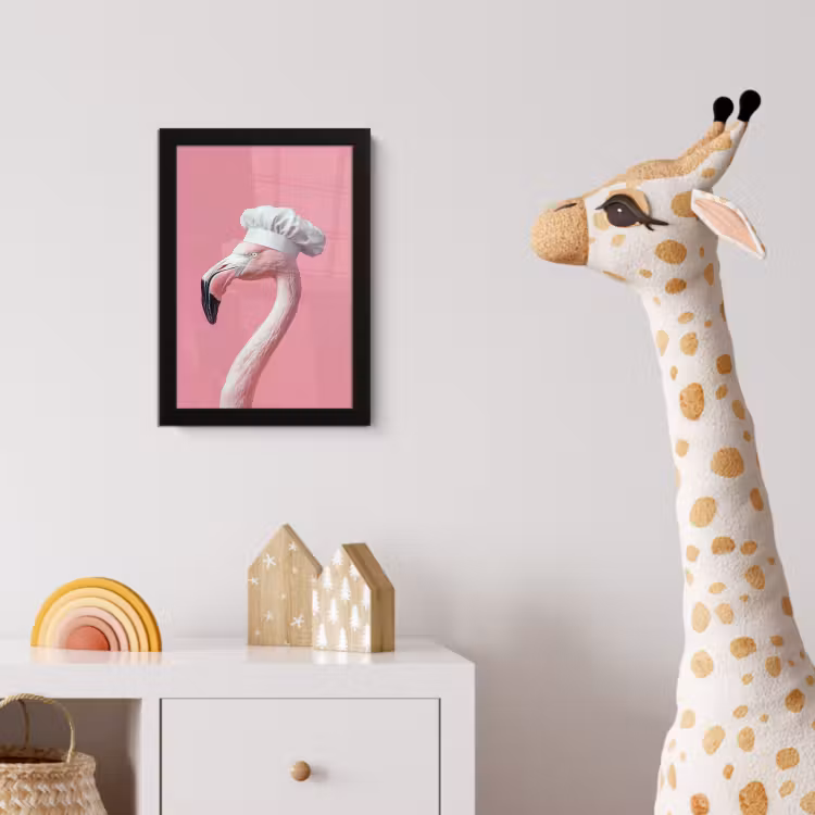 Poster met lijst - Flamingo - Roze - Koksmuts - Vogel — 5