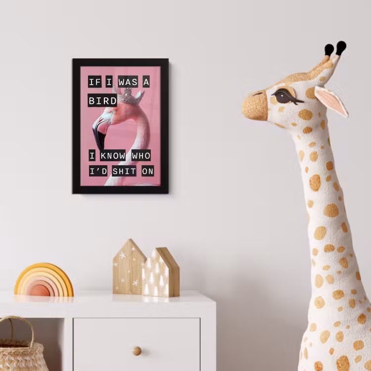 Poster met lijst - Flamingo - Roze - Vogel - Decoratie — 5