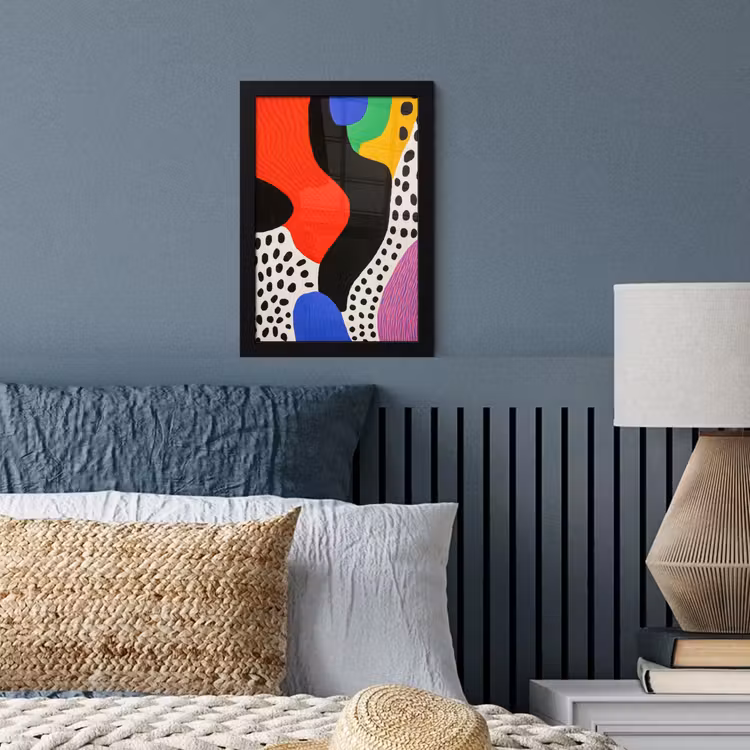 Poster met lijst - Abstract - Vormen - Kleuren - Stippen — 4