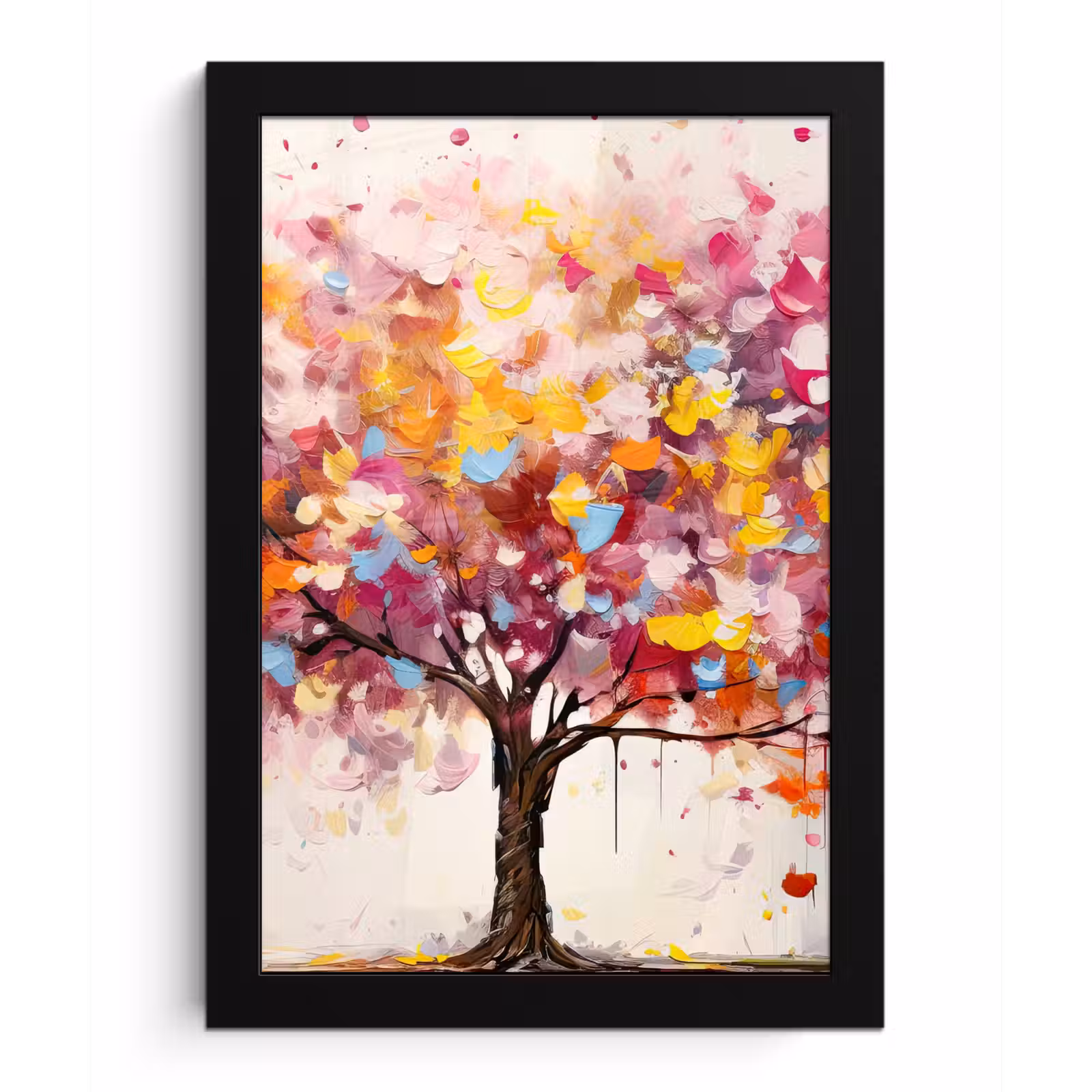Poster met lijst - Aquarel - Boom - Kunst - Abstract — 1