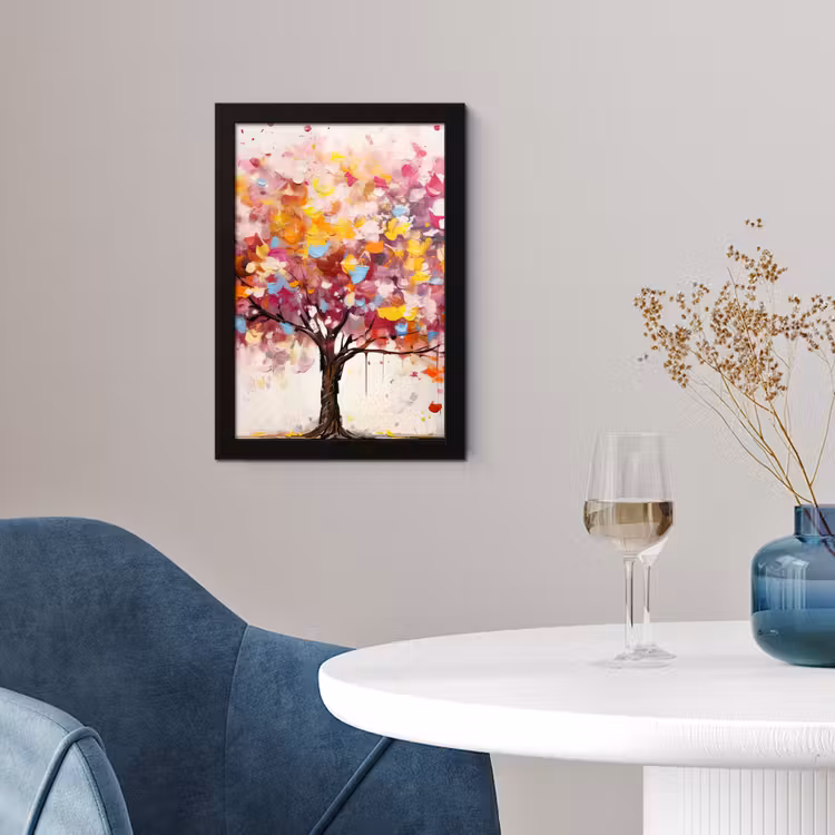 Poster met lijst - Aquarel - Boom - Kunst - Abstract — 2
